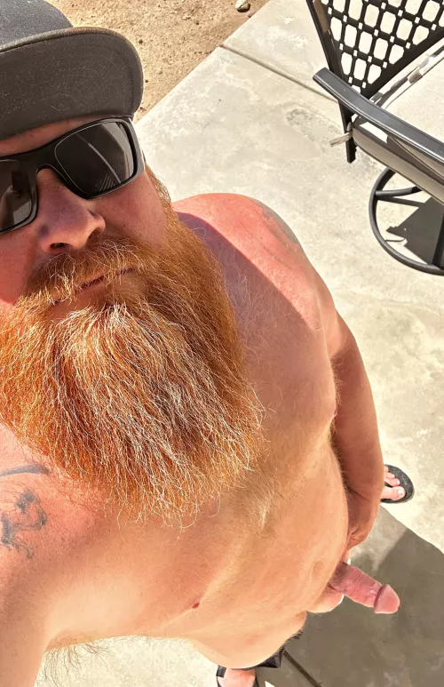 Getting some sun on my beard