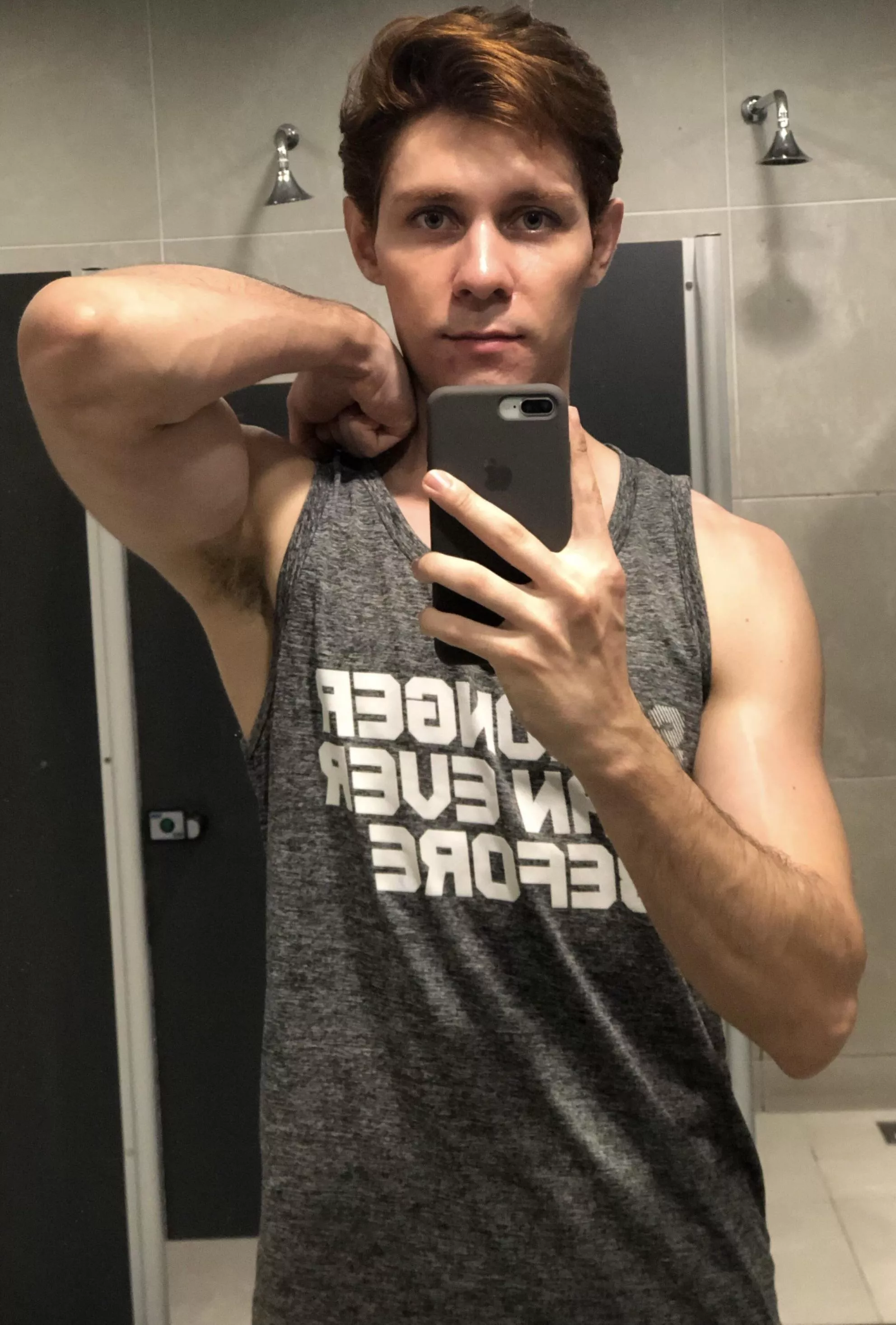 Gym mirror photo