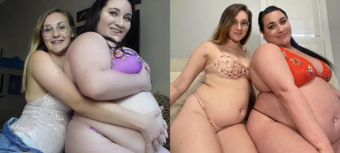 Holy shit 🤯 Not a perfect comparison but either way I think it’s pretty damn obvious we’ve both packed on some weight since last summer. Not even a full year between these!