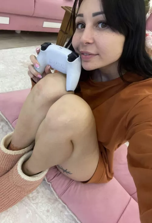 I like to play sitting on the floor