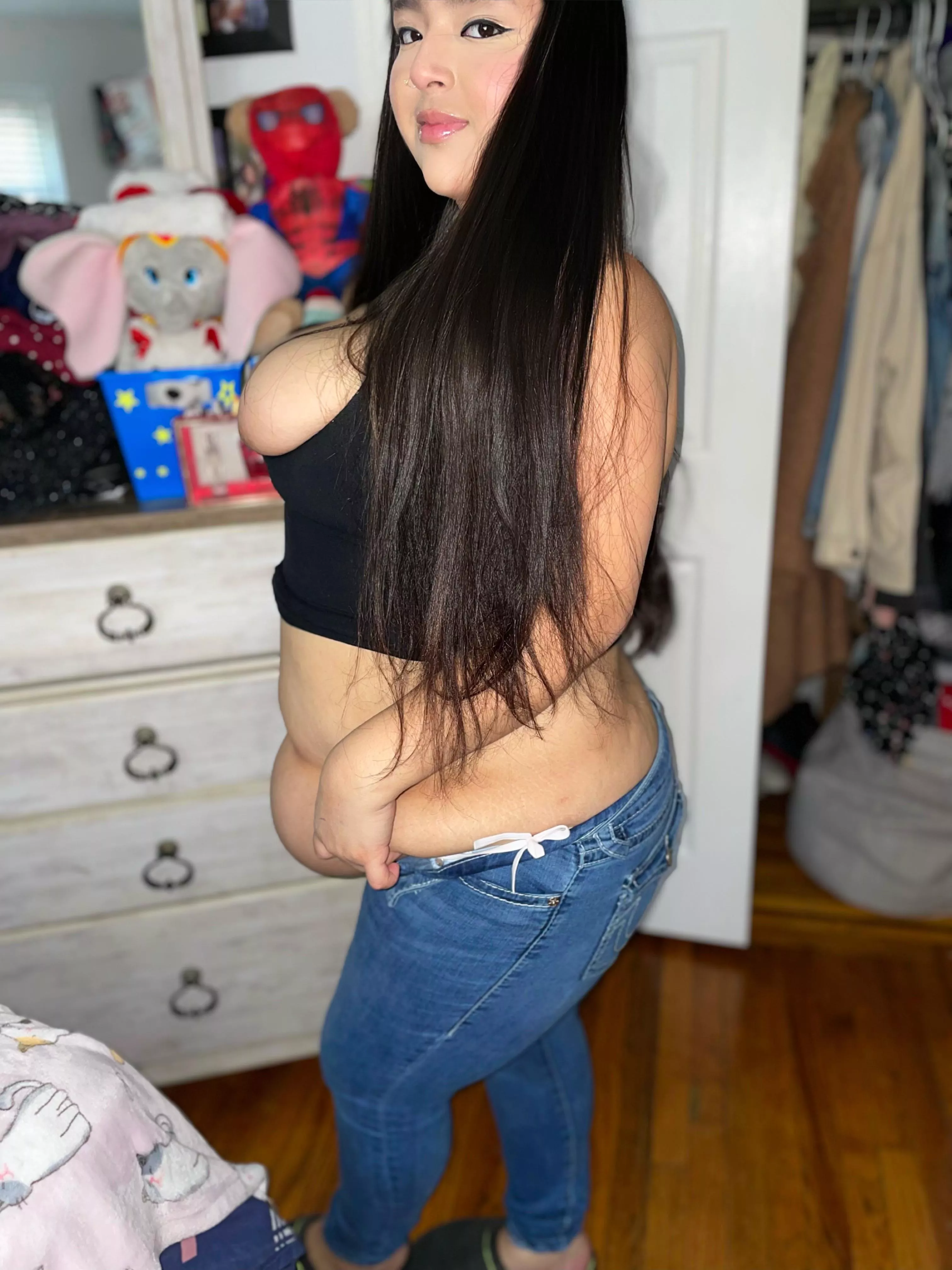 Jeans won’t button anymore 😮‍💨