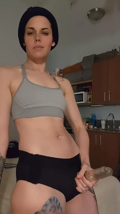 Just got back from the gym, now suck my cock you little bitch