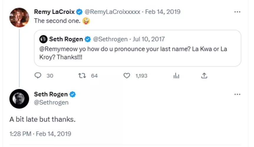 Just your average twitter interaction circa 2017-2019