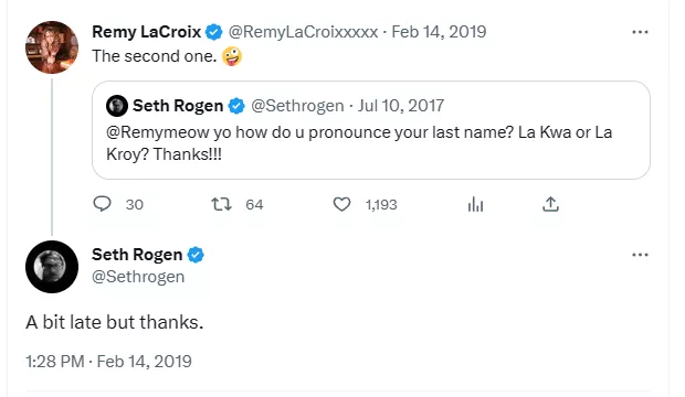 Just your average twitter interaction circa 2017-2019