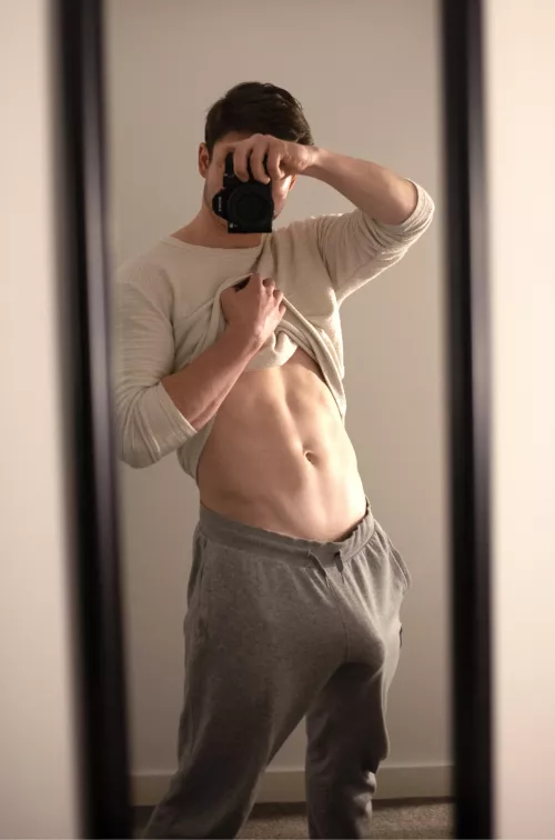 My BWC head bursting at the seams of my sweatpants