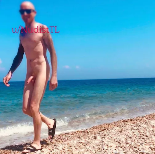 Naked walk on the beach 🏖️ can’t wait for summer 😎