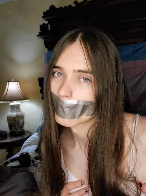 Raise Your Hand If You Love The Classic Ineffective Tape Gag 🥰🖐️