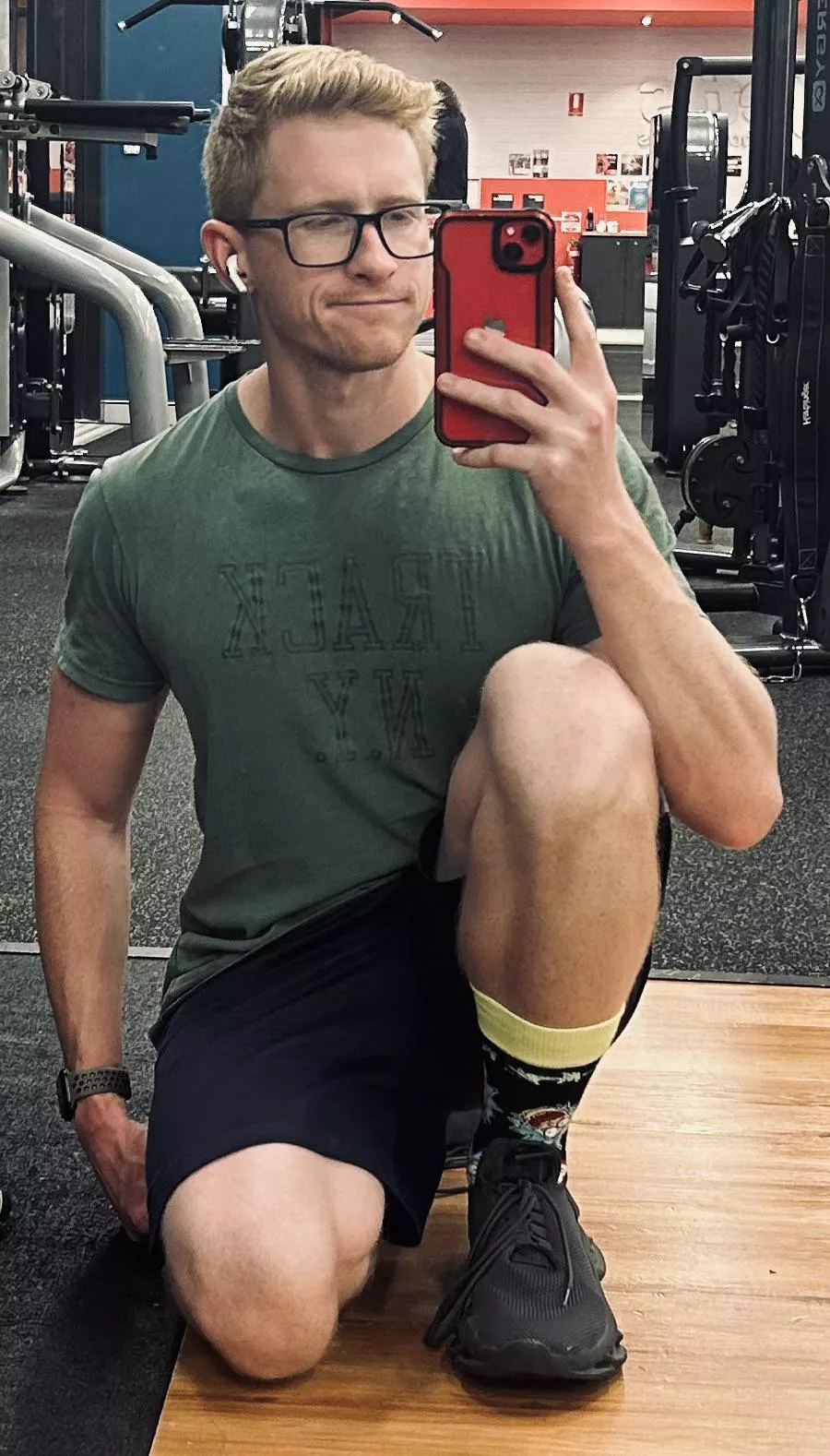 Repping the rad socks at gym