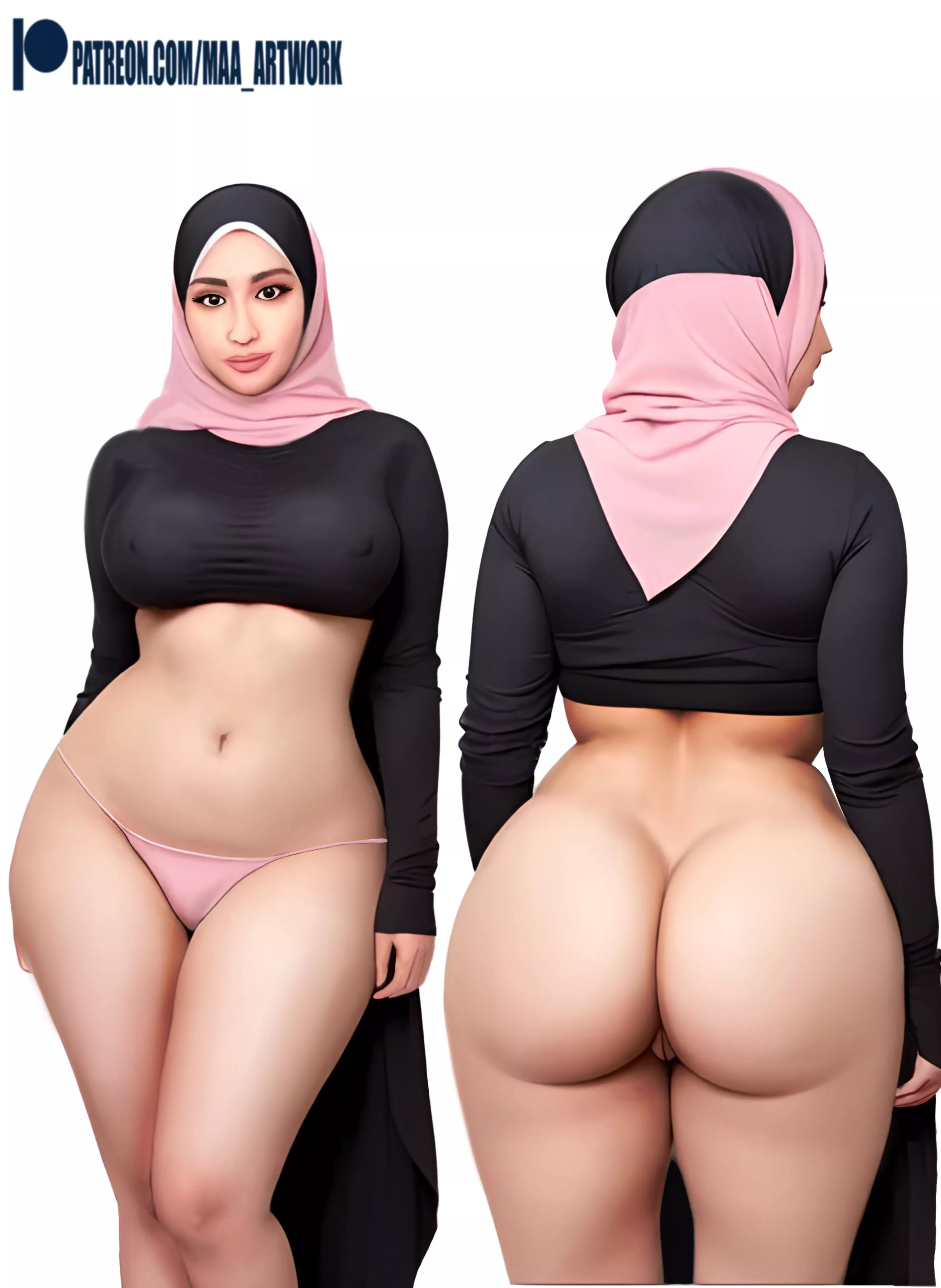 Thick ass Hijabi