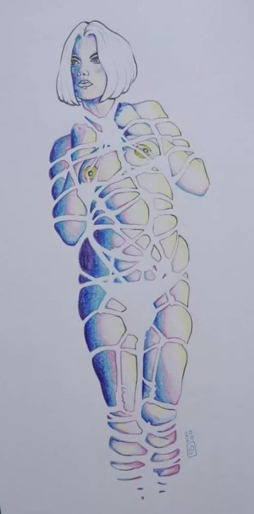 Tied-up, Me, Watercolor, 2020