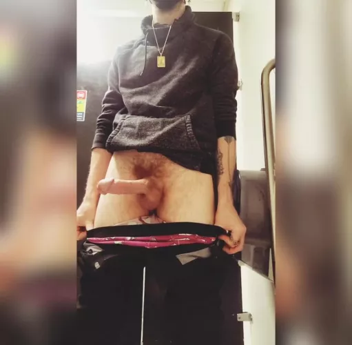 always hard in the work washroom 🥵