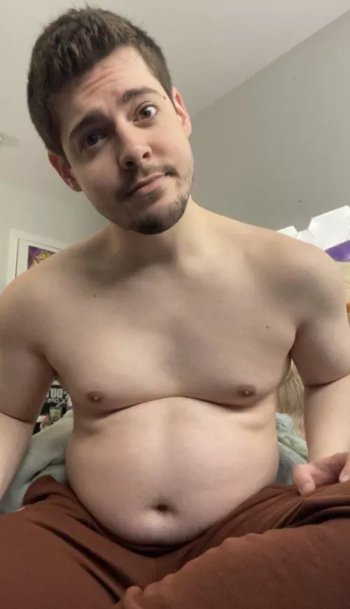 Are you looking at my thick chest?