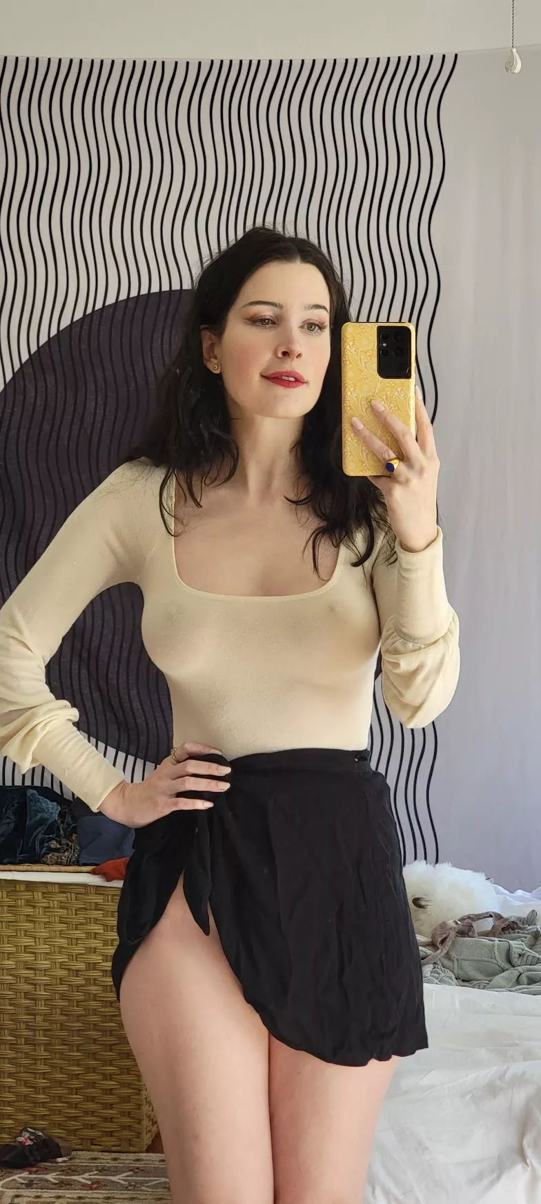 Braless and commando at the same time