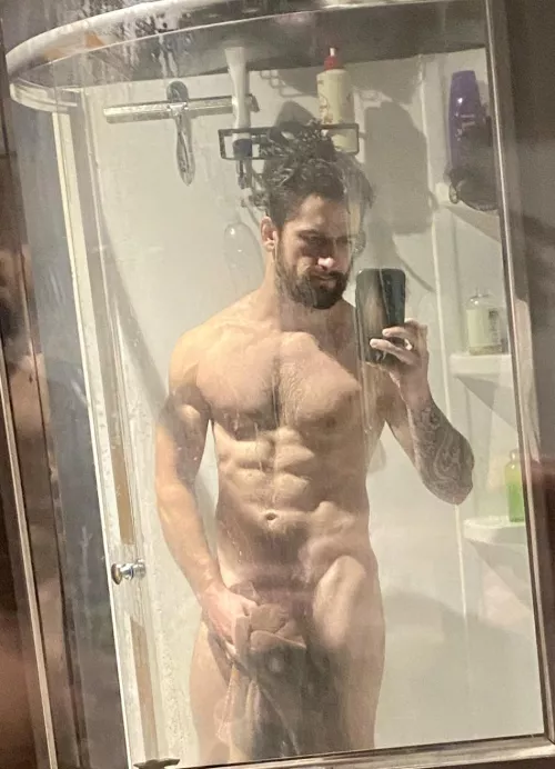 By popular demand, a steamy shower pic