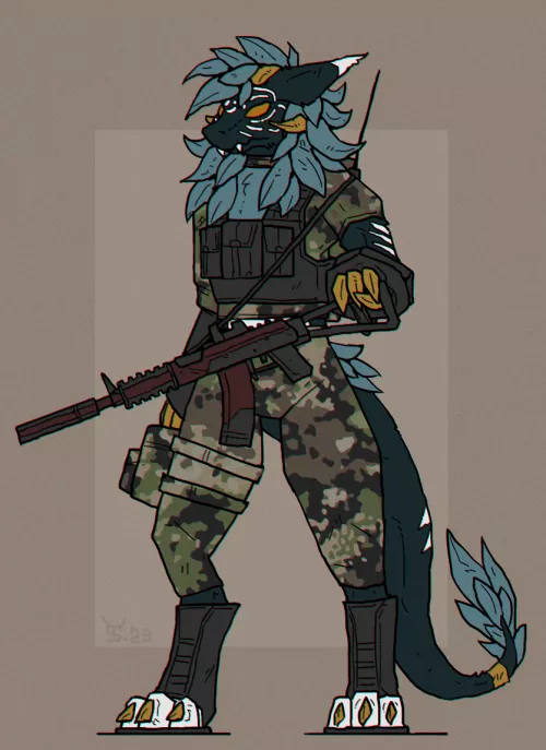Commission of my wickerbeast done by @alexandr_ys on twitter