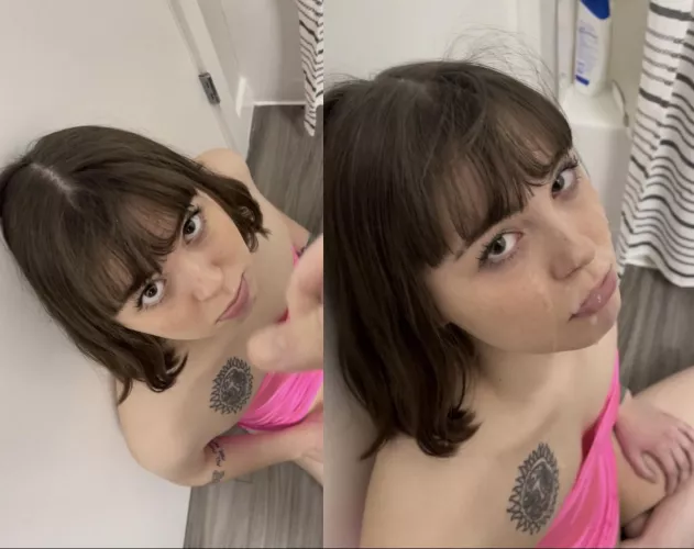 Do I still look cute with cum on my face