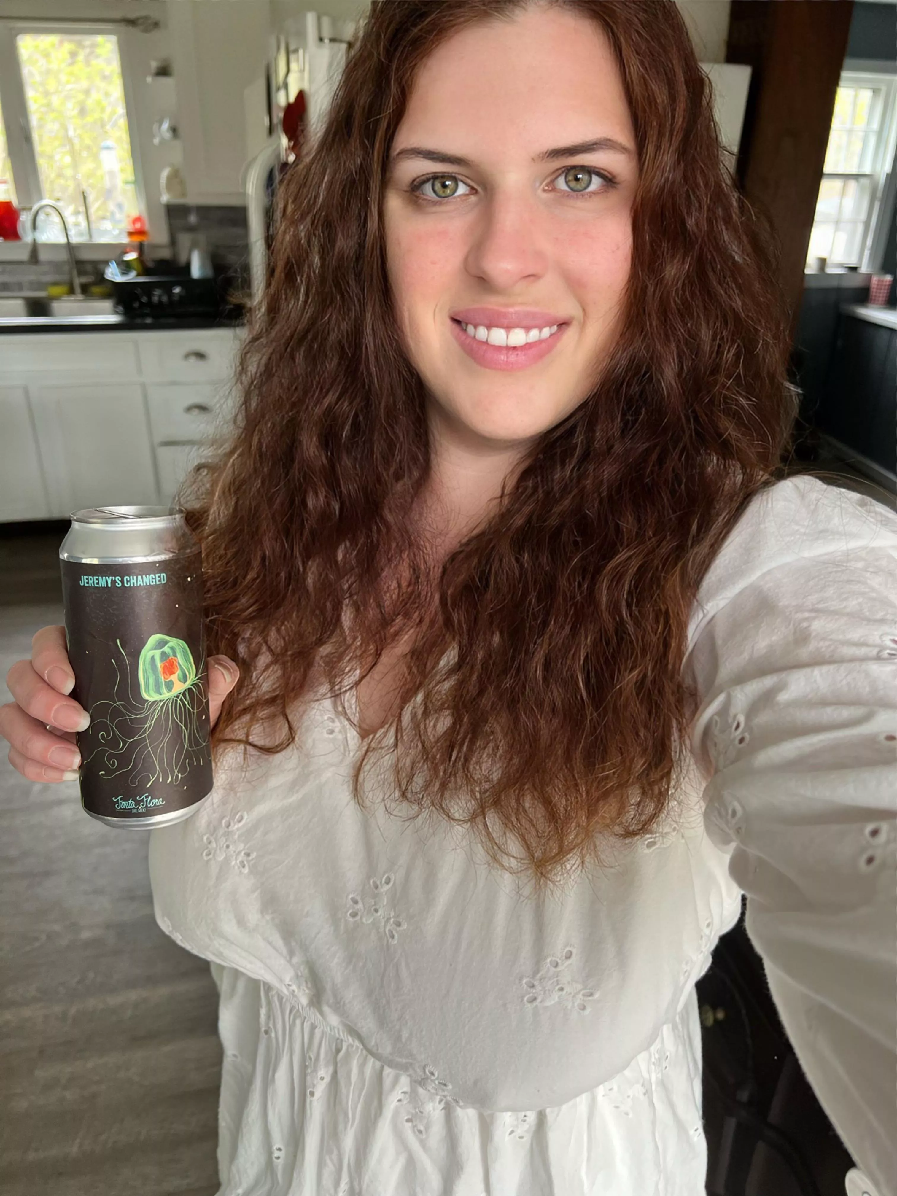 Dressed up, curled my hair and now drinking a beer. Jeremy’s Changed DIPA from Fonta Flora is amazing. 4.5 of 5.