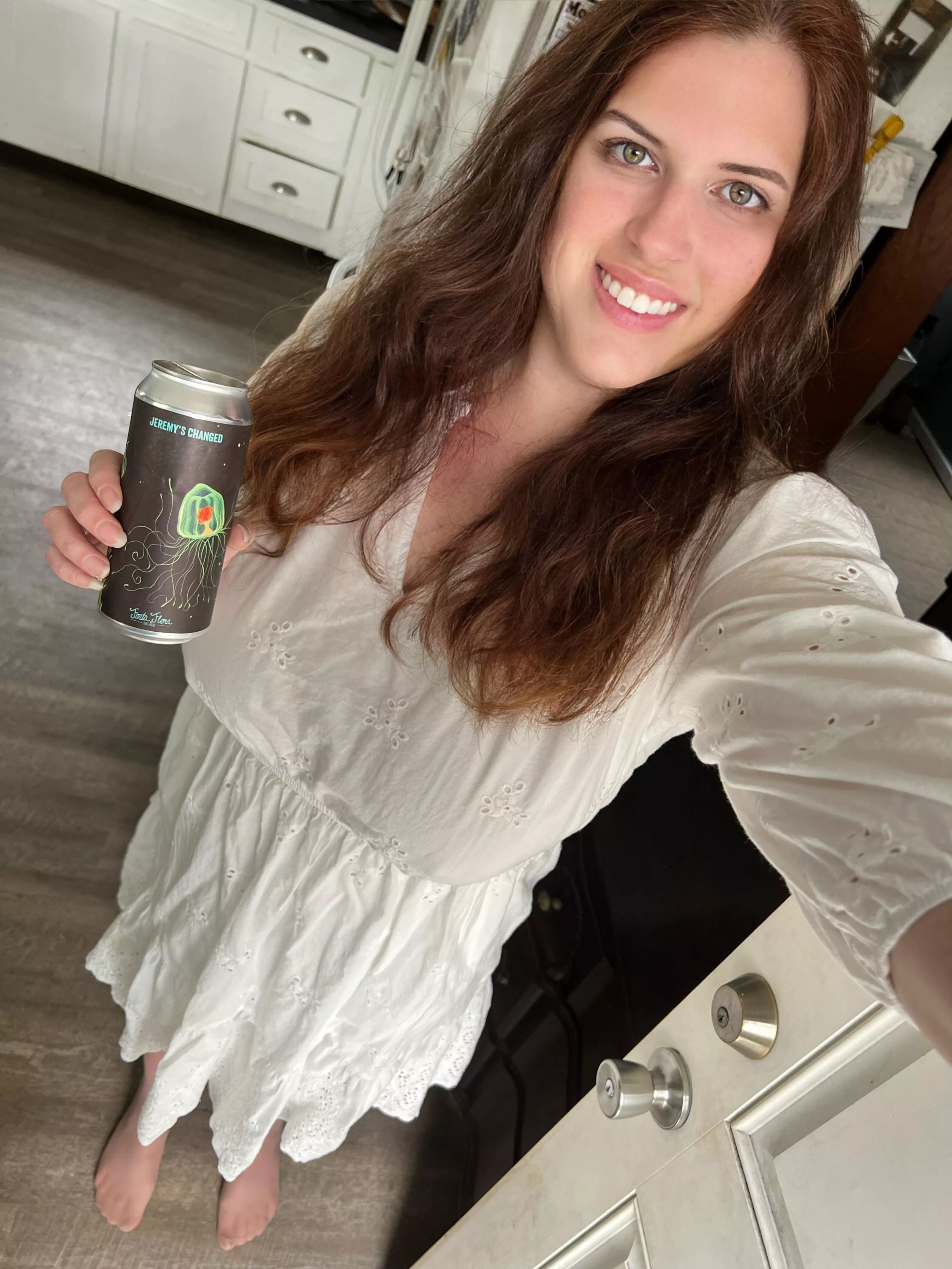 Dressed up, curled my hair and now drinking a beer. Jeremy’s Changed DIPA from Fonta Flora is amazing. 4.5 of 5.