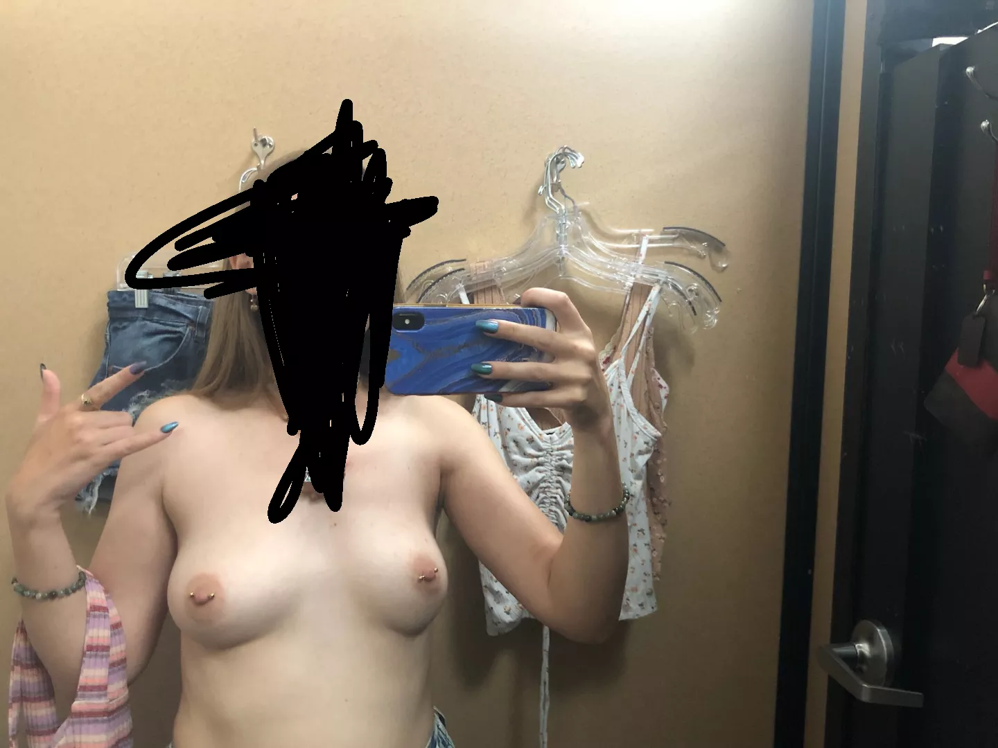 (F23) Went shopping with gf today and took this in the fitting room. How do I look?