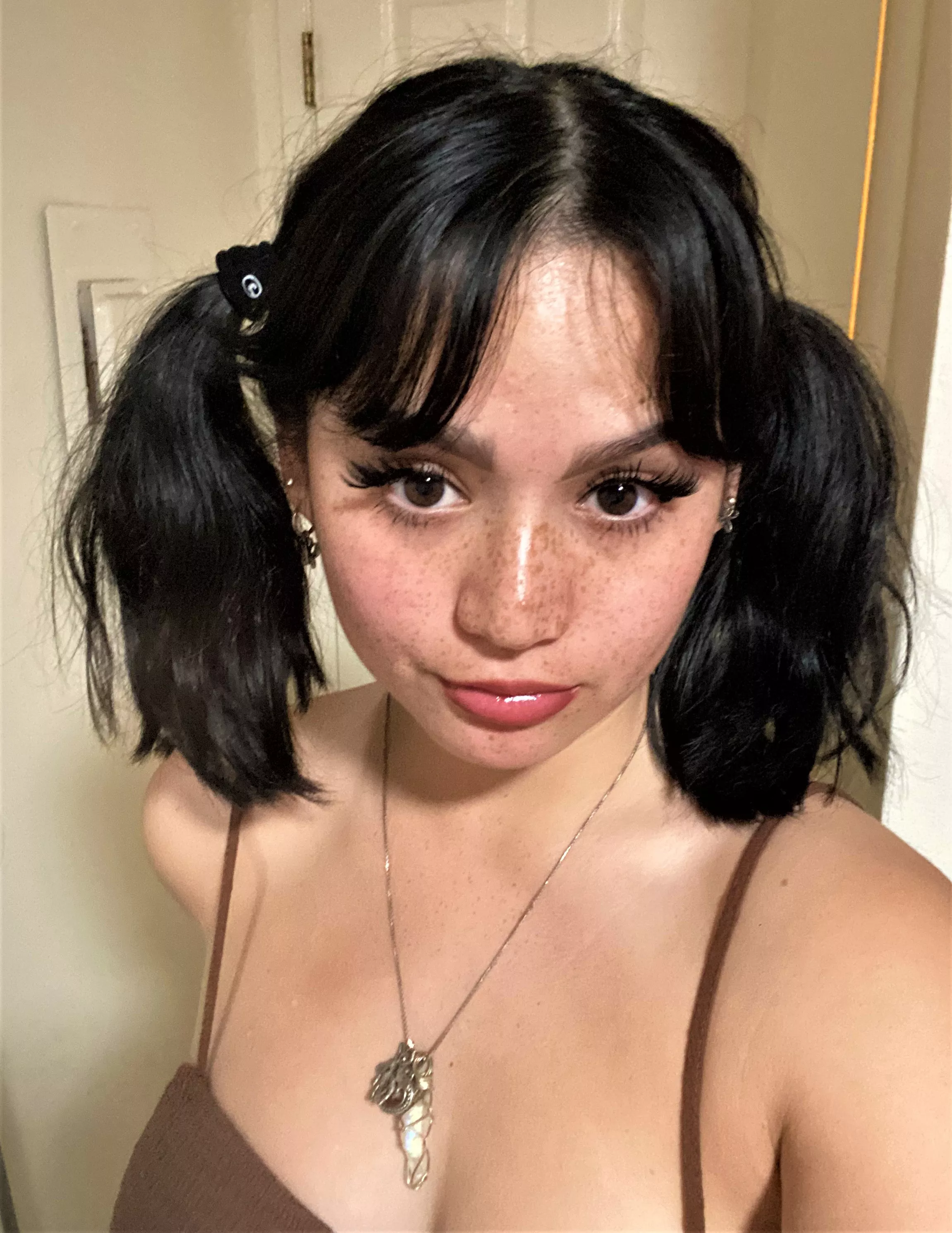 Feeling happy with my freckles!