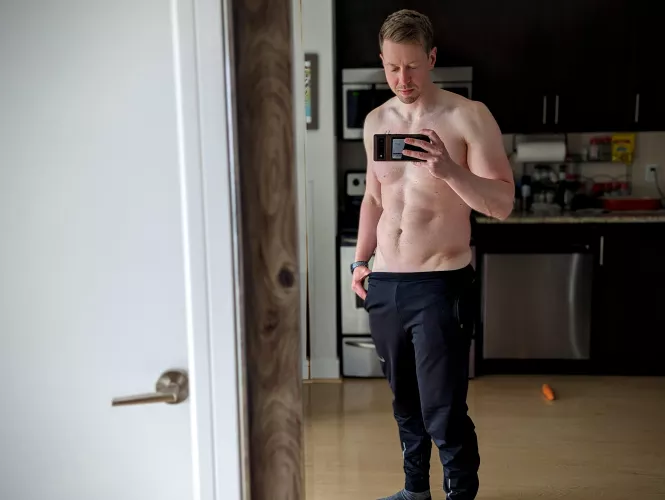 Flexing so hard I nearly passed out