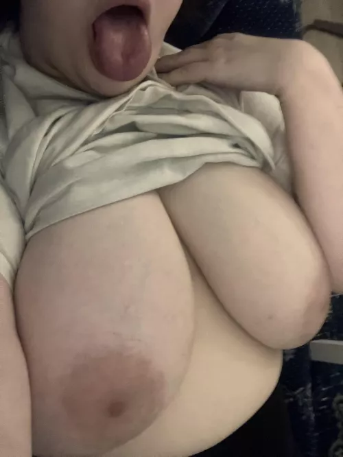 grope my massive tits and fuck my mouth 👅