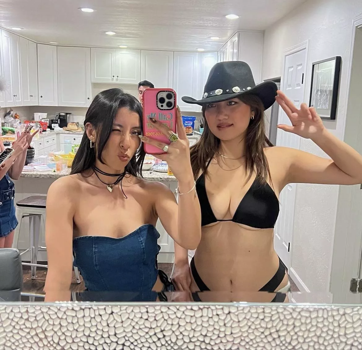 Guess who got more attention at the party.