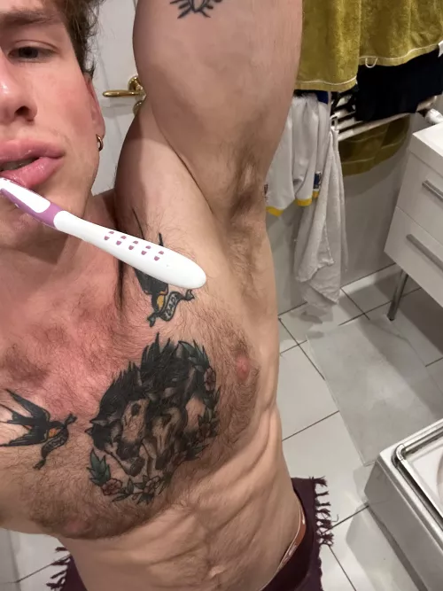 Hope u gon lick clean my pits more than your plate