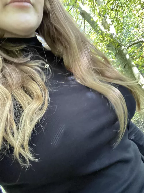 Love going braless in this shirt