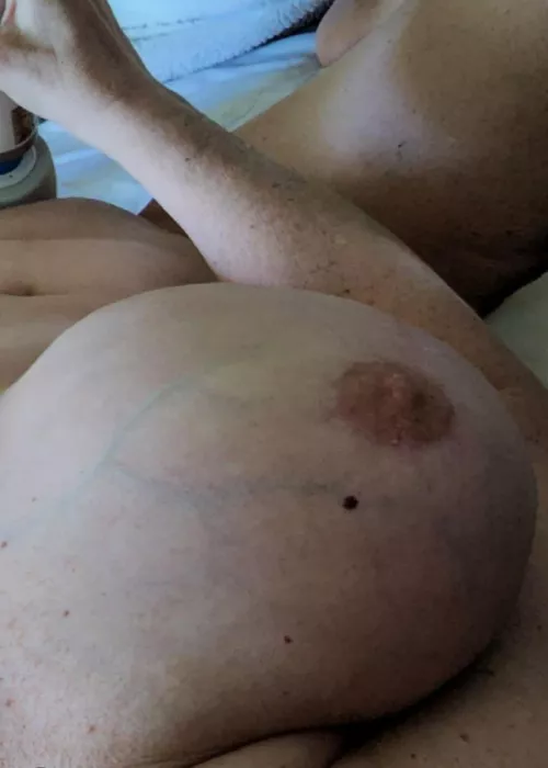 Please lick my nipple to finish me off.