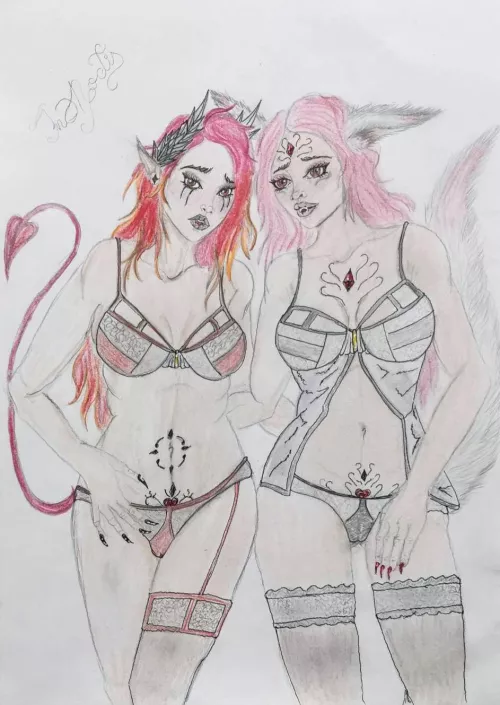 Prepare for trouble and make it double, Mushi and Aysha (InNoctis)