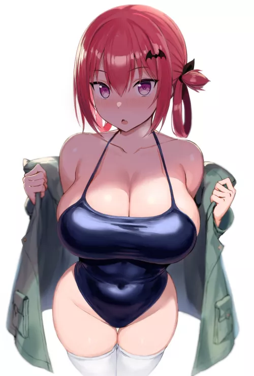 Satania taking off her coat (GreatMosu) [Gabriel Dropout]