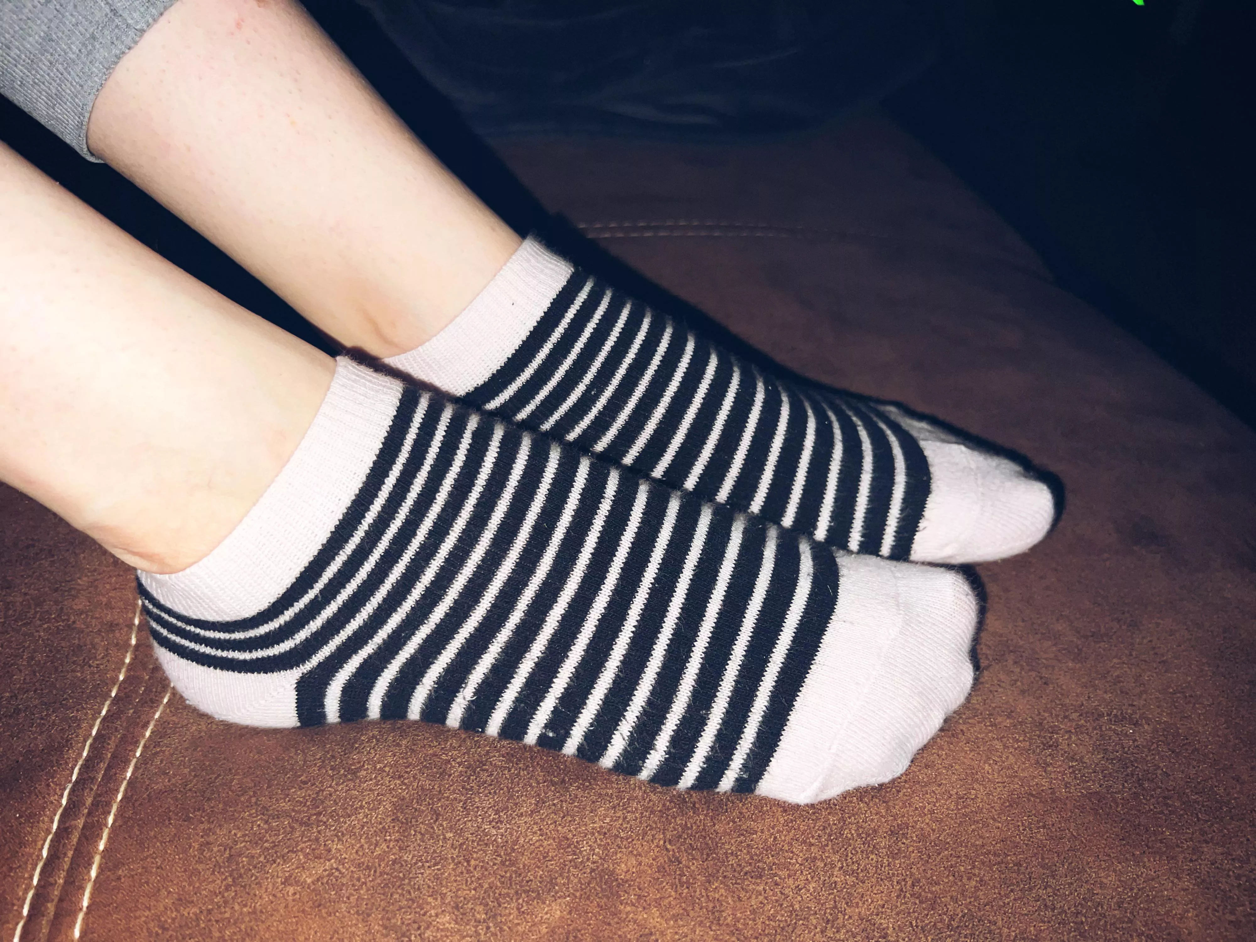Striped Socks and Toes: A Match Made in Heaven [F]