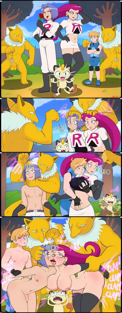 Team Rocket gets hypnotized [twitter.com/Shadbase]