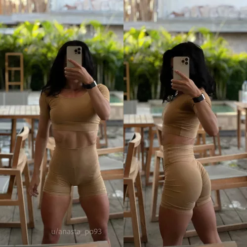 after a quick workout