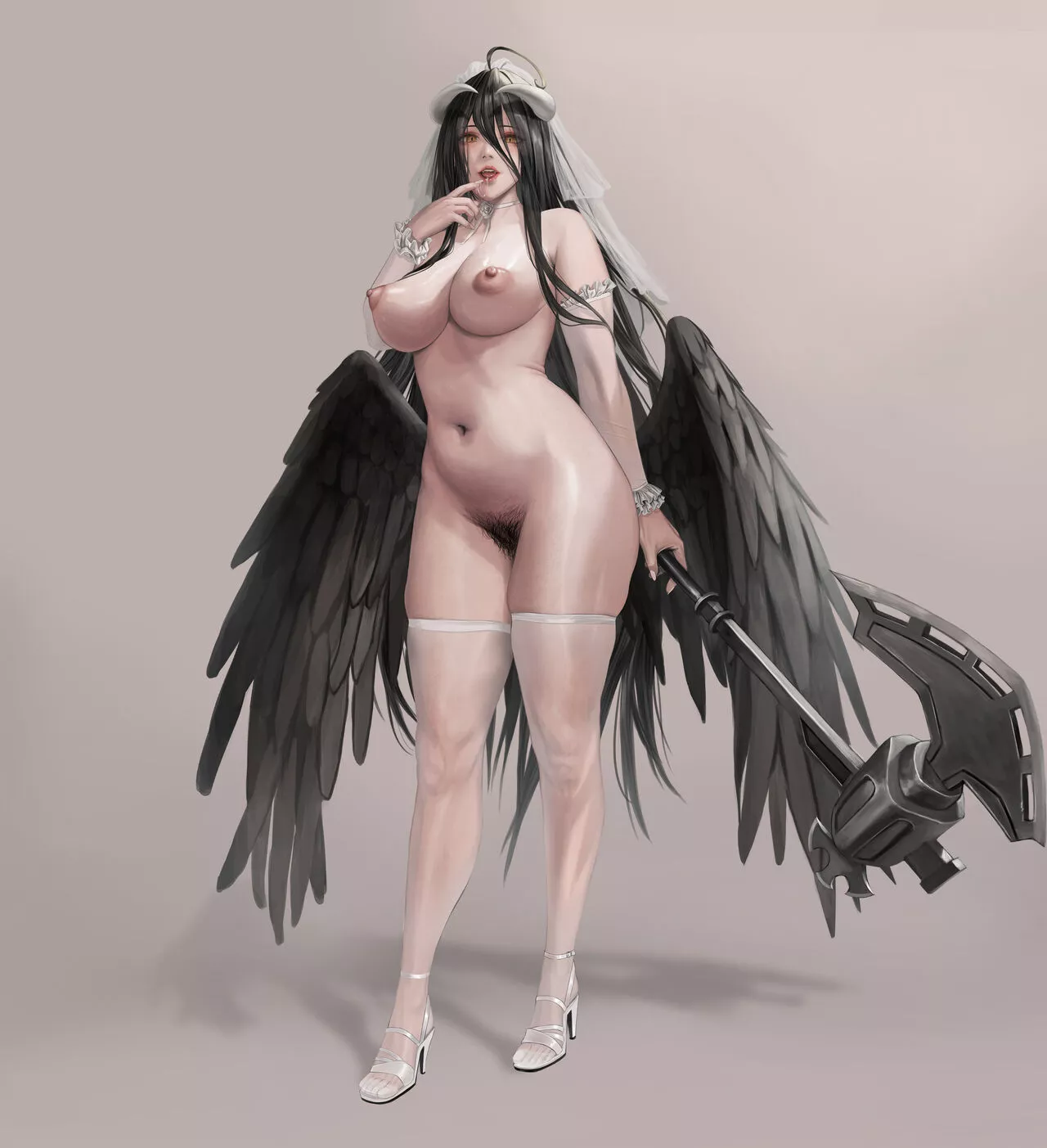 Albedo Lusty Fighter (Jeneral) [Overlord] (X-post from r/Fuckubus)