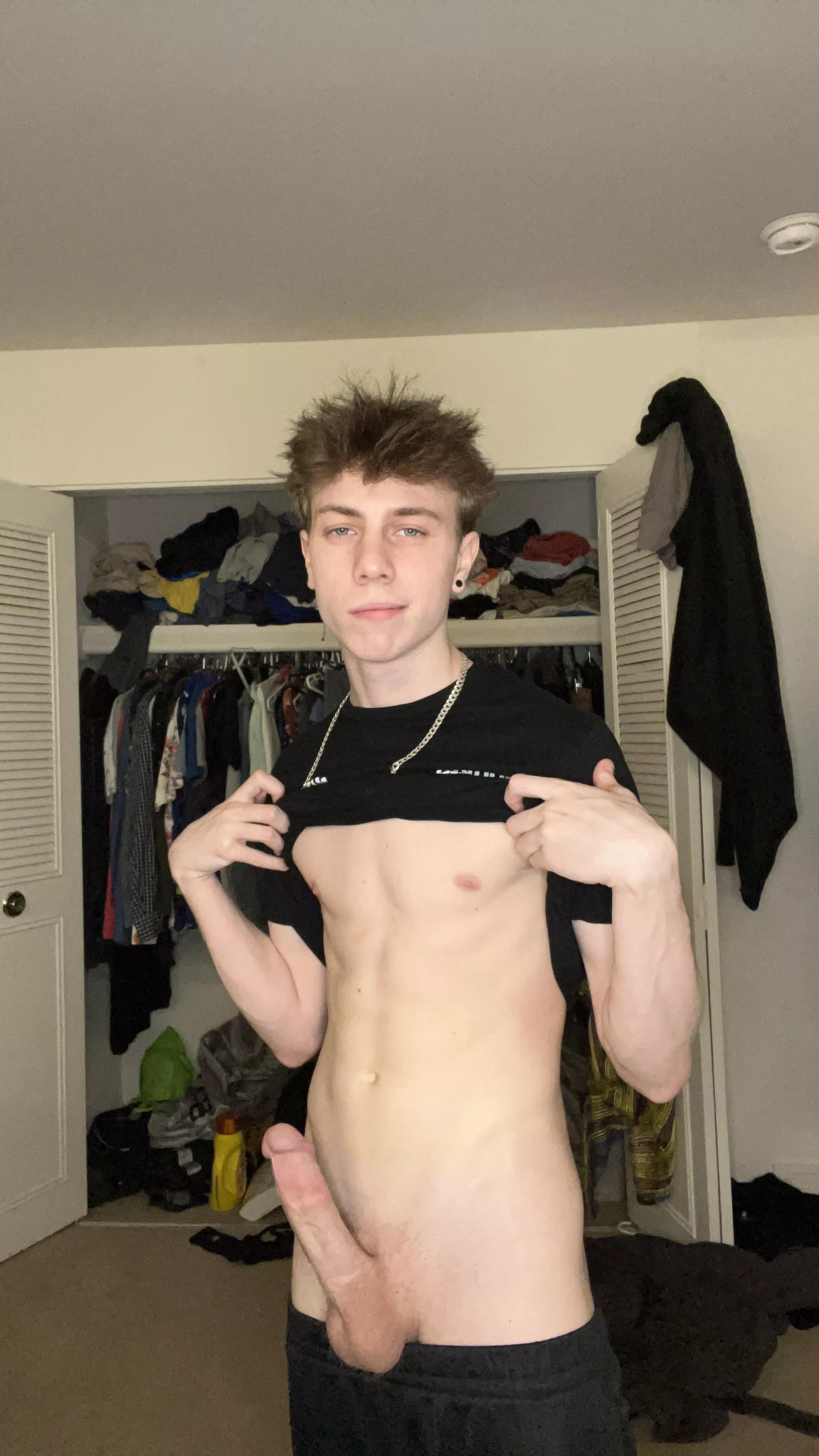 Anyone wanna come play with my dick?