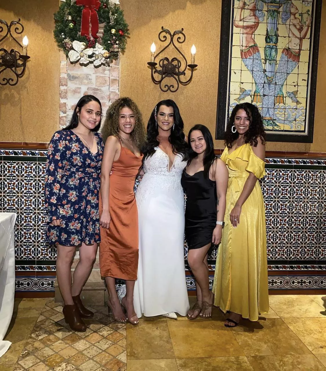 Bride and friends