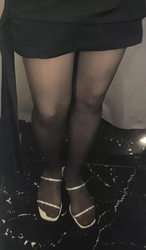 Feeling so sexy in my nylons