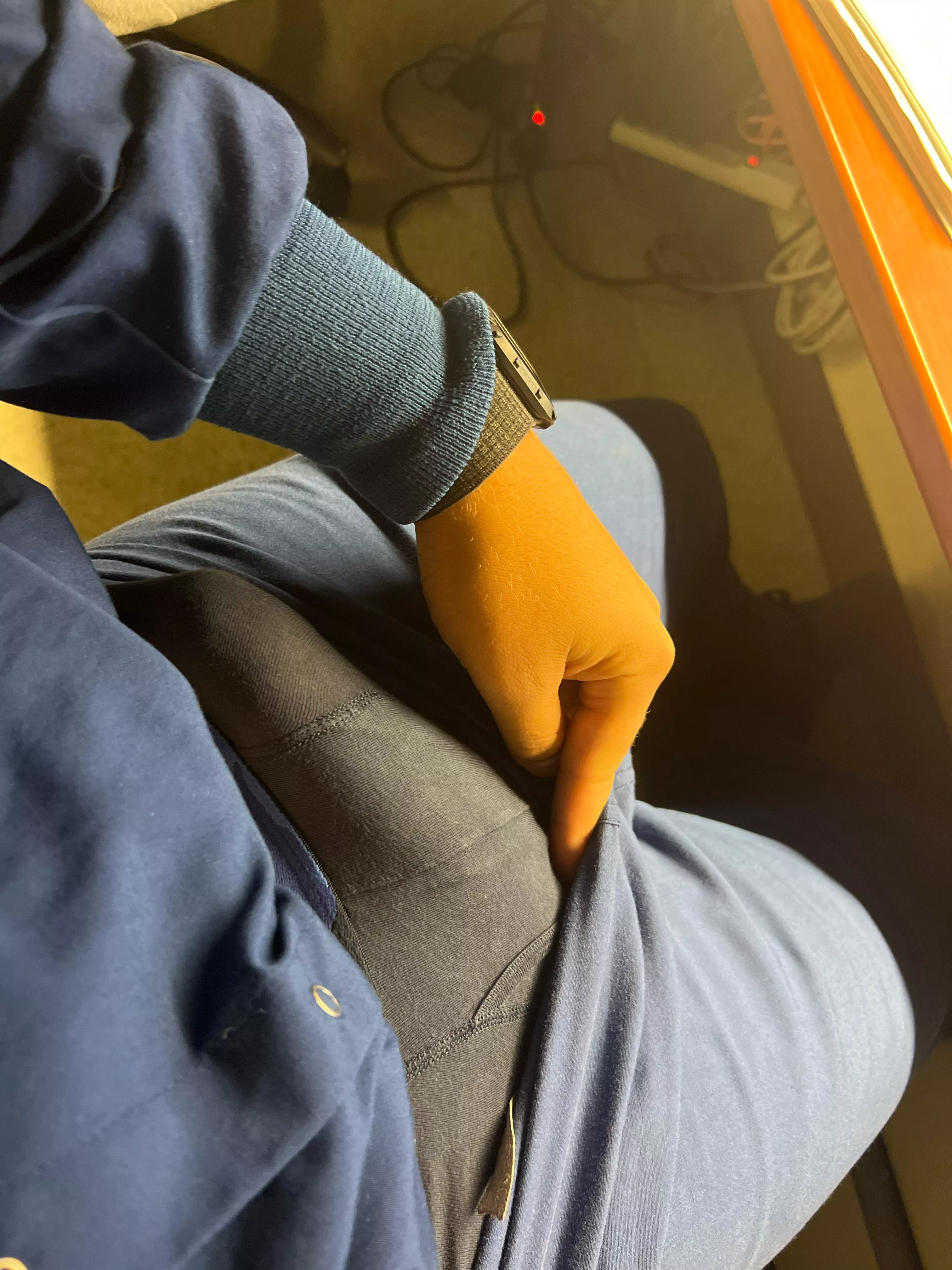 Helping hand please, he’s stuck