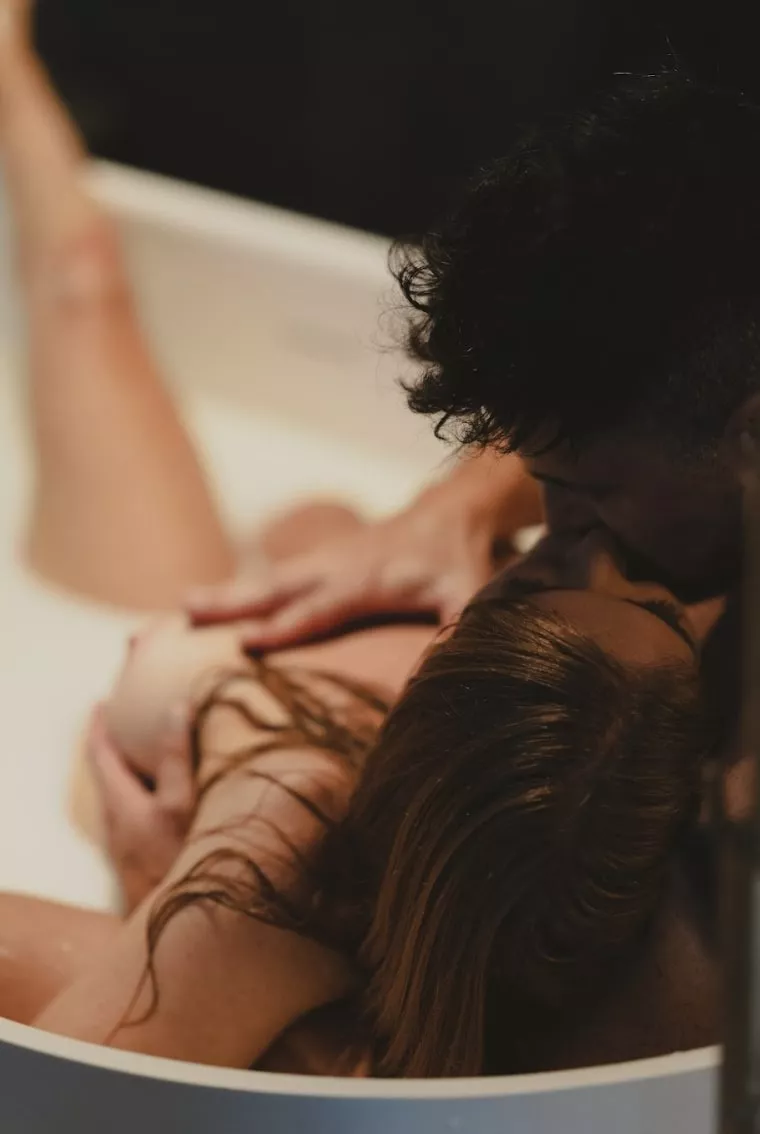 I love to have him in the tub with me 😜