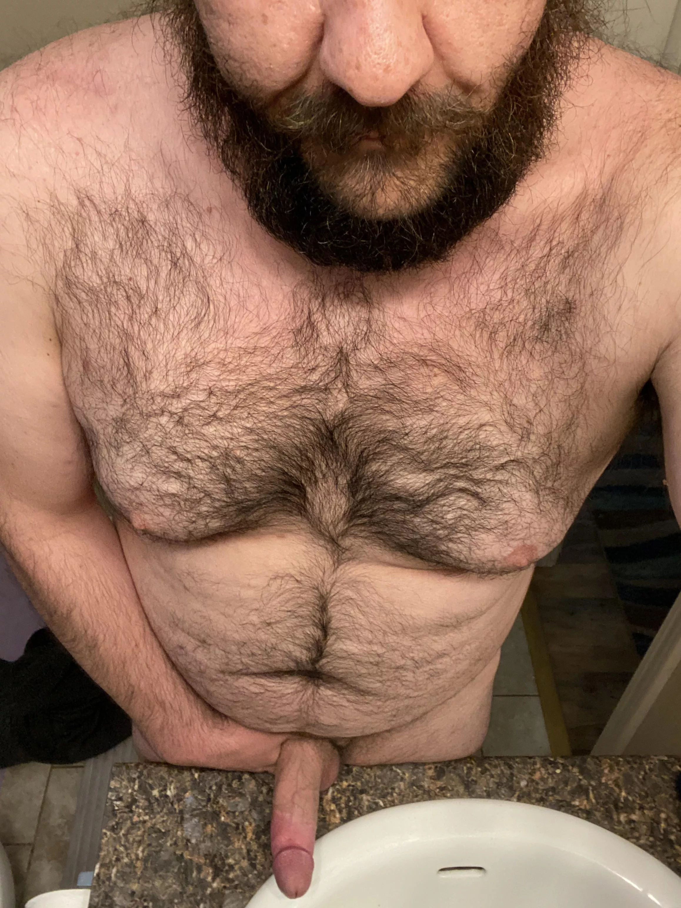 I want to bend you over the sink before we shower