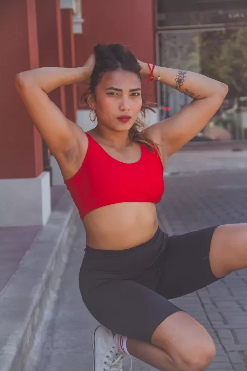 I'm waiting for you to lick my armpits