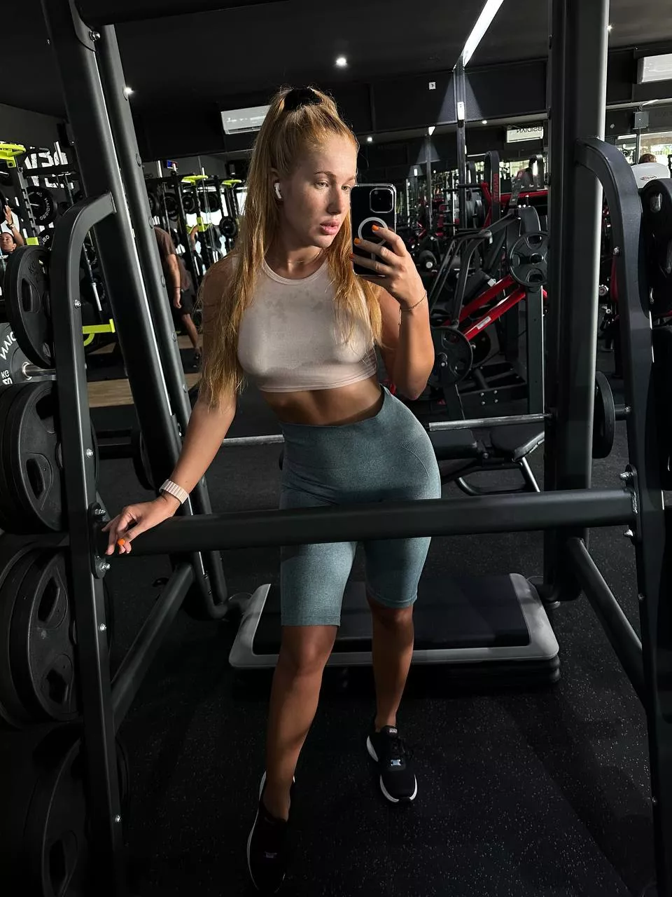 in the gym