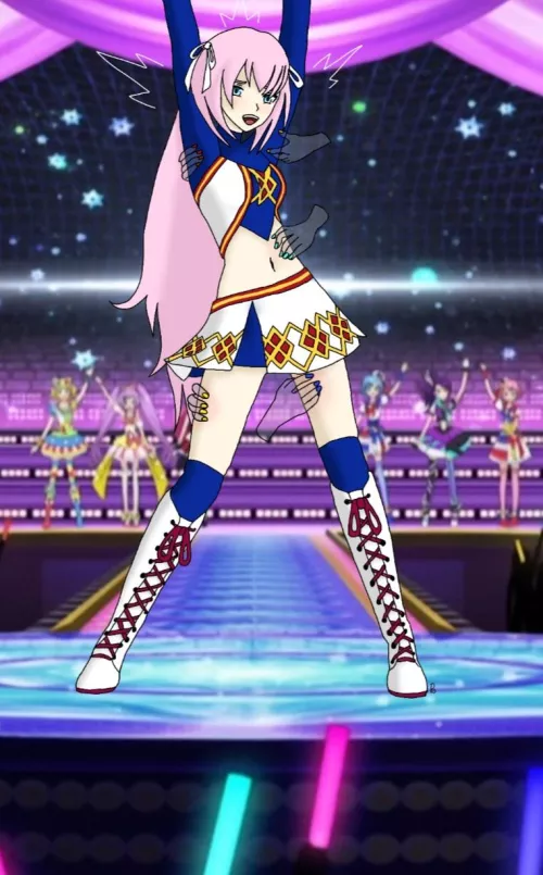 Luka tickled by invisible hands while dancing on stage 💖 ⭐️ Open for Commissions ⭐️