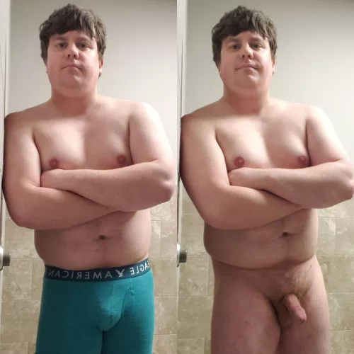 Might as well let the final article of clothing fall off.