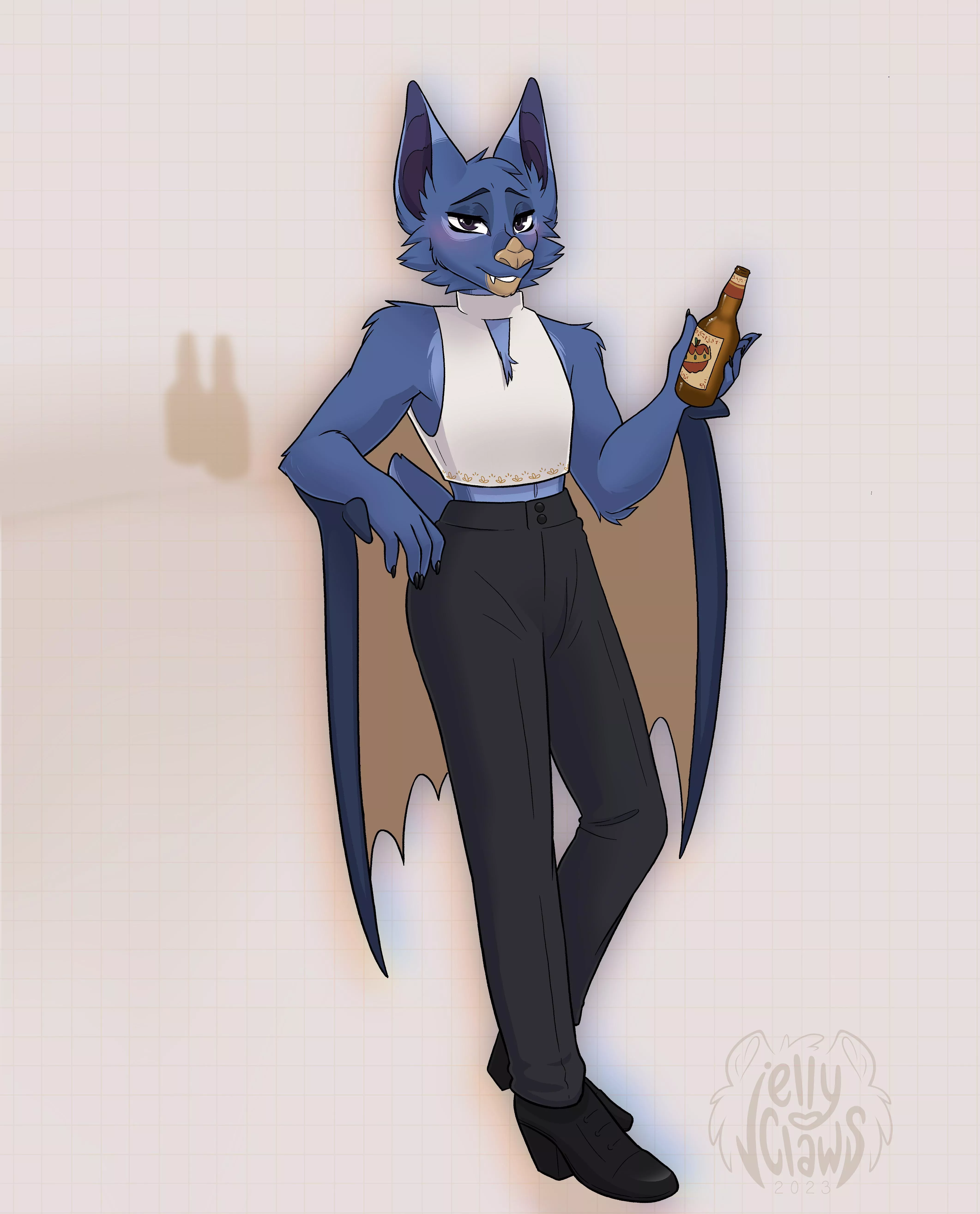 Care to share a cider with a bat? 🍎 [JellyClaws]