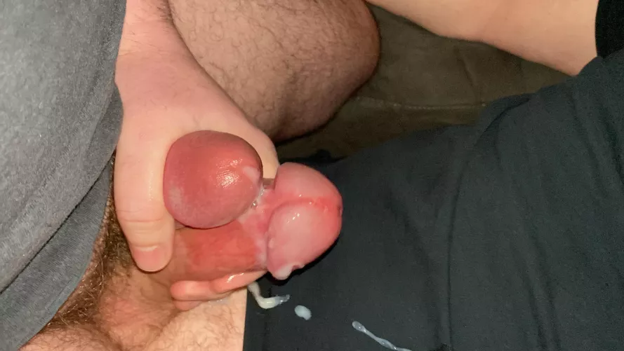 Coated my buddy with cum