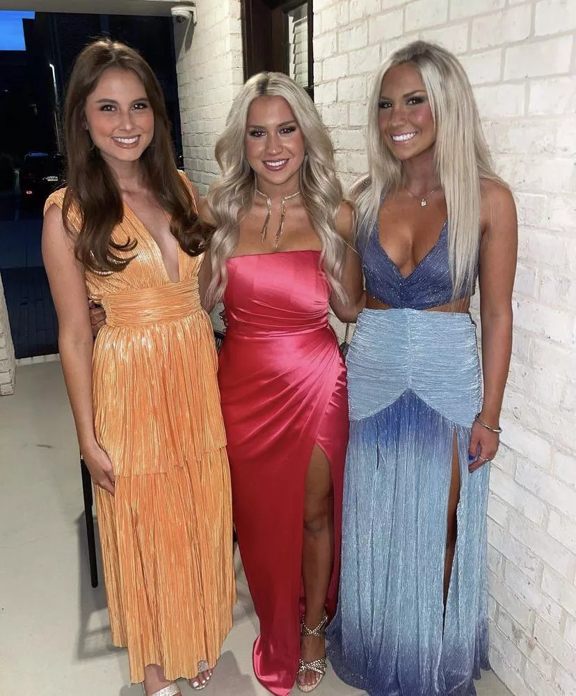 College girls dressed up