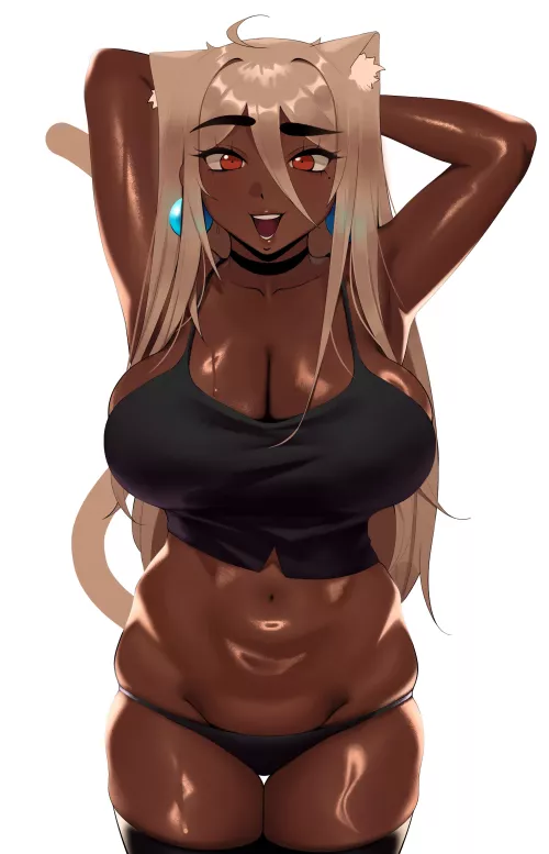 Dark Skinned Cat Girl Joy (Kevbot ) [Original]